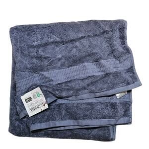 Purely Indulgent 100% Cotton Bath Towel 30x58 Gray Costco Brand OEKO-TEX NWT